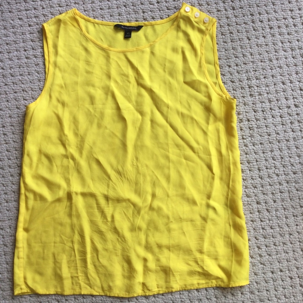 Banana Republic, tank shirt, yellow